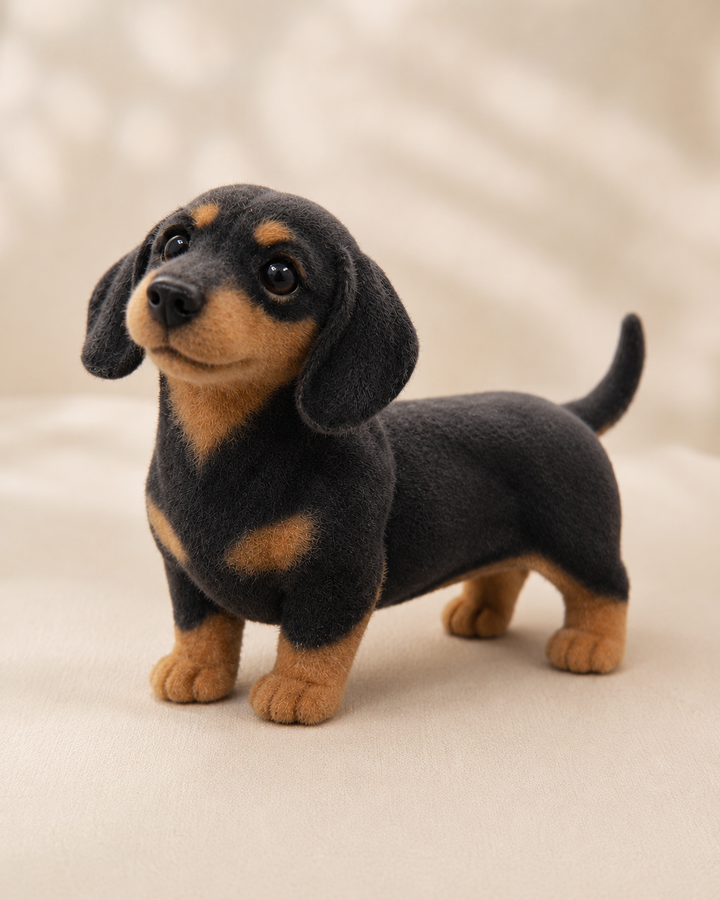 The Shelf Replica — Custom 3D Flocked Pet Figurine
