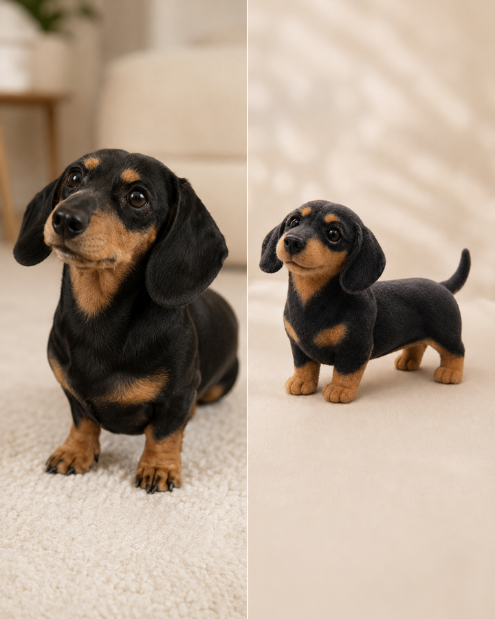 The Shelf Replica — Custom 3D Flocked Pet Figurine