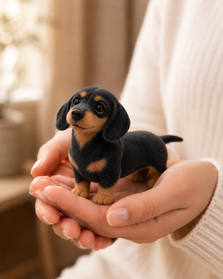 The Shelf Replica — Custom 3D Flocked Pet Figurine