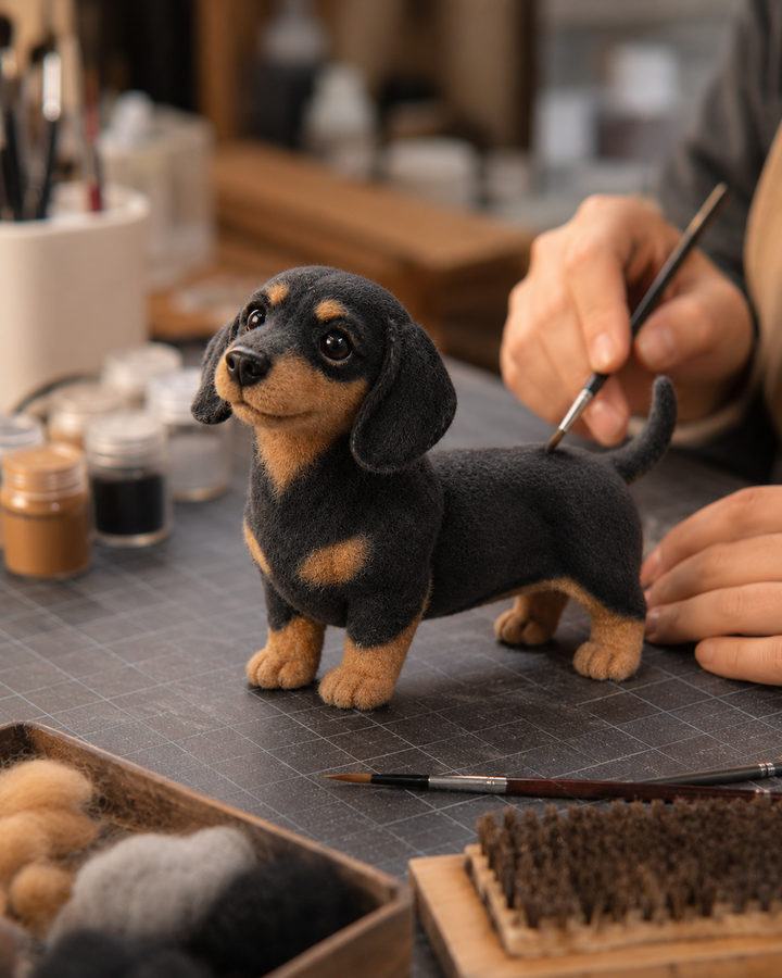 The Shelf Replica — Custom 3D Flocked Pet Figurine