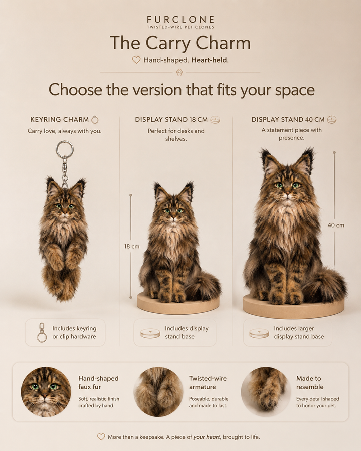 The Carry Charm — Custom Realistic Pet Charm